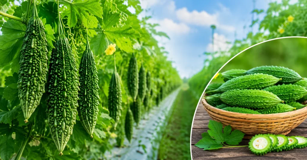 Bitter gourd farming