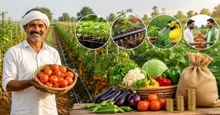 vegetable farming profit in lakhs